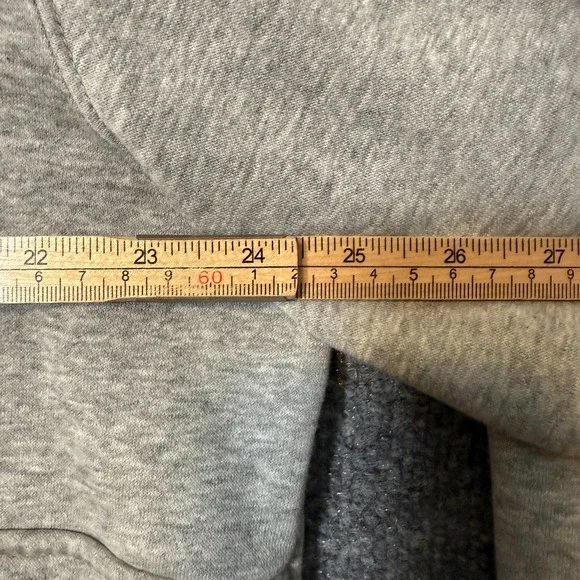 Nike Sweatshirt Mens XL Gray 1/4 Zip Fleece Pullover Stretch Casual Swoosh - Picture 6 of 10